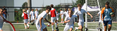 Young players training during a Fundación Real Madrid soccer camp session in Kitchener